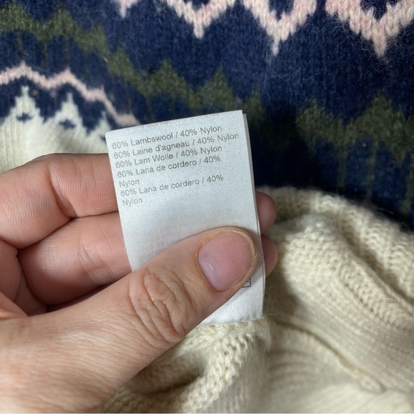 JUST Female Ridari Knit Fair Isle Mock Neck Wool Jumper Sweater Pullover - Picture 8 of 8